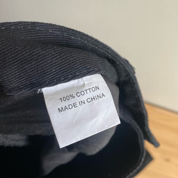 Princess Polly Wide Leg High Rise 100% Cotton Black Jean Distressed 8 - Picture 7 of 11